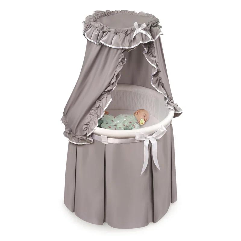 Harriet Bee Deford Bassinet with Bedding with Mattress and Stand