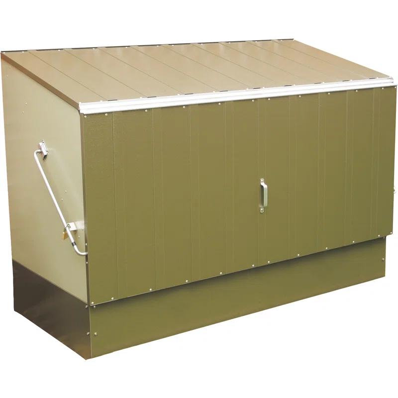 Rowlinson 6.4 ft. W x 3 ft. D Metal Horizontal Bike Shed