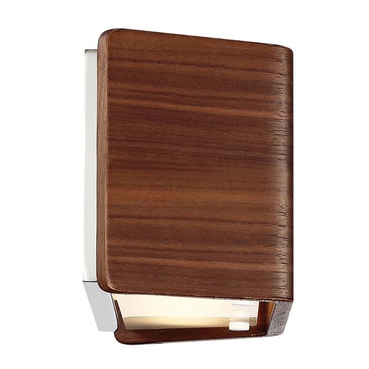 Modern Forms Asgard Wood LED Flush Mounted Sconce