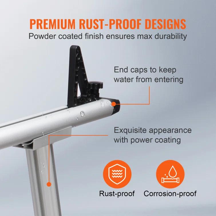 VEVOR 71'' W Aluminum Height -Adjustable Add-On Unit (Set of 2)