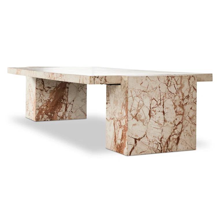 Barredo Coffee Table - Cream Marble