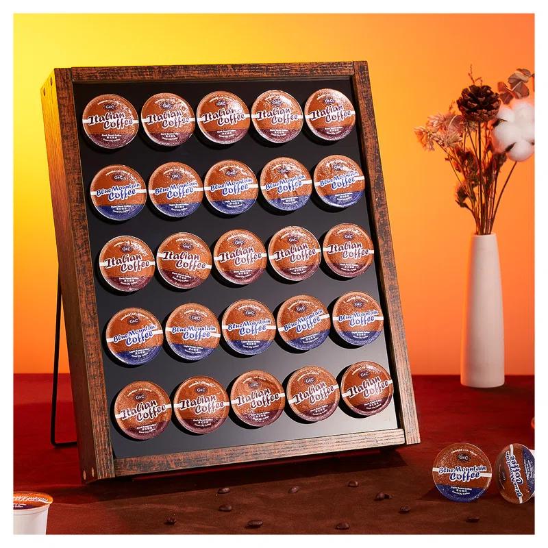 TOBILI K Cup Holder Wooden K Cup Coffee Pods Holders Holds 25 Pods