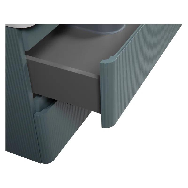 Bath Oasis 29.5'' Single Bathroom Vanity with Acrylic Top with Mirror