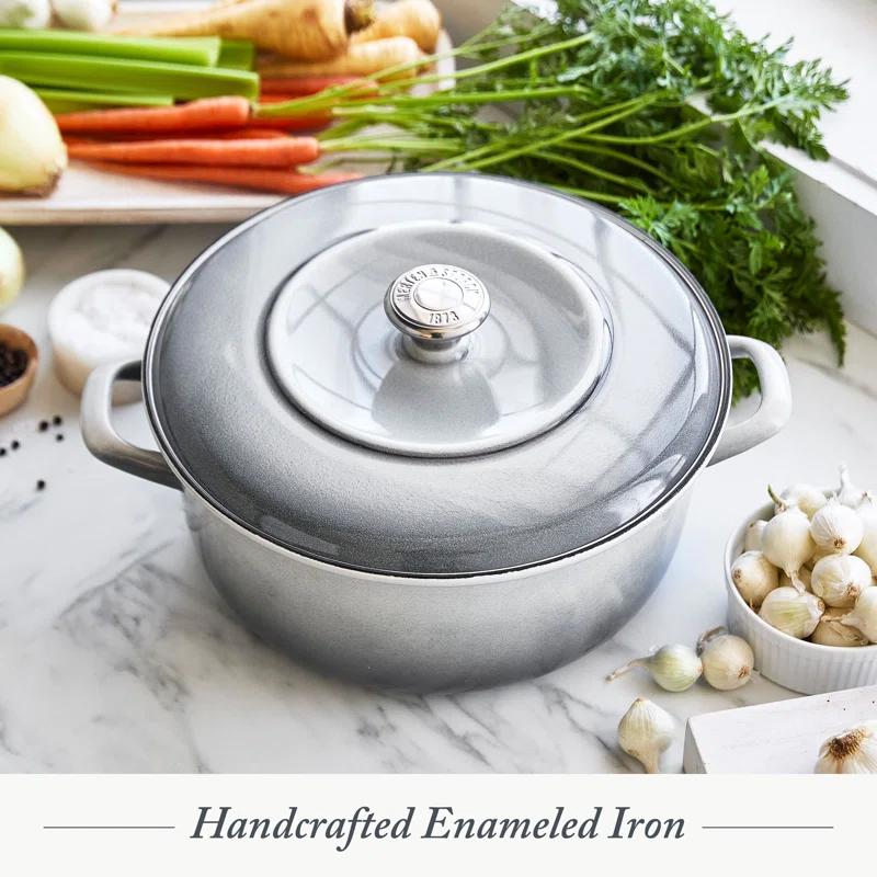 Merten and Storck Merten And Storck 7 Quarts Non-Stick Enameled Cast Iron Round Dutch Oven