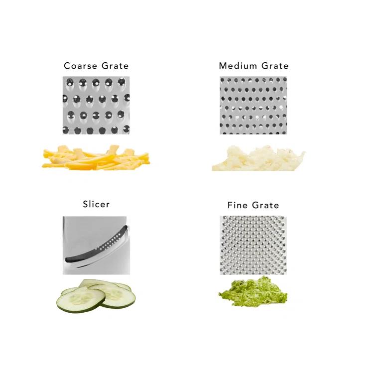 KitchenAid® KitchenAid® Gourmet 4-Sided Stainless Steel Box Grater with Detachable Storage Container