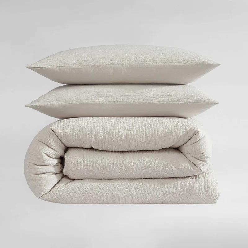 Calvin Klein Calvin Klein Seersucker Reversible 3 Piece Duvet Cover Set