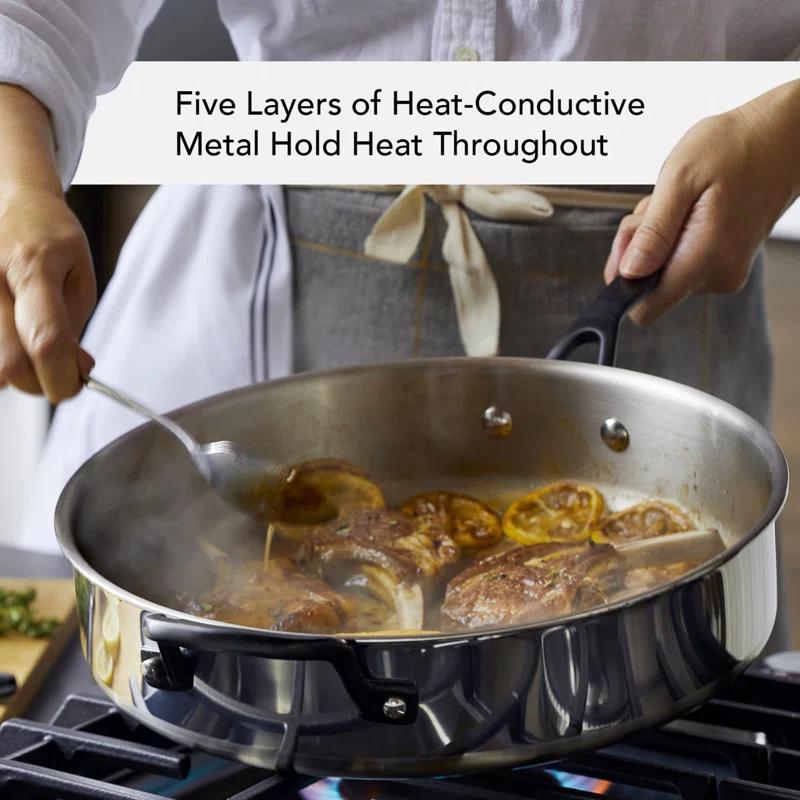 KitchenAid ® 10-Piece 5-Ply Clad Stainless Steel Cookware Set