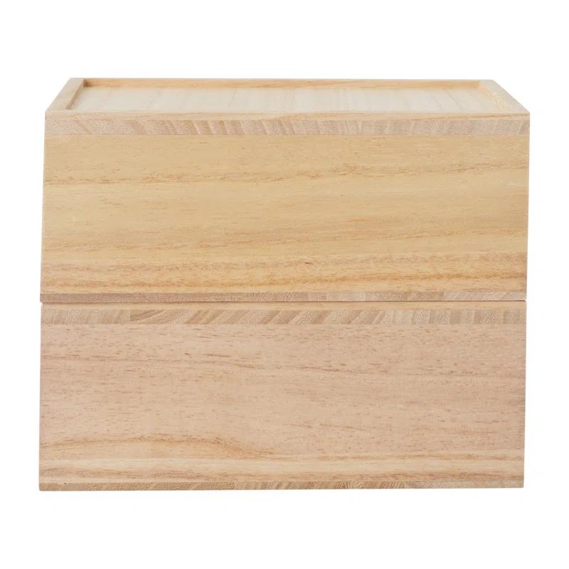 Martha Stewart Thomas Martha Stewart Wooden Storage Boxes With Pullout Drawers (Set of 2)