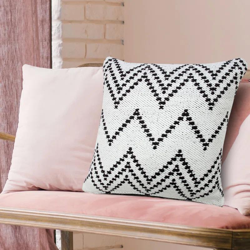 Evette Rios Textured Cotton Throw Pillow