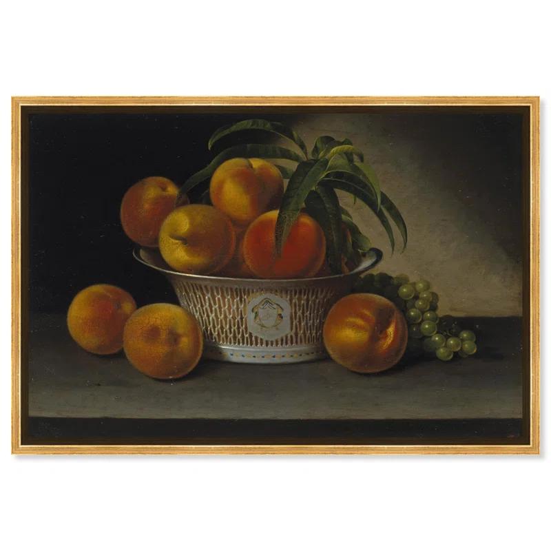 Art Remedy Still Life with Peaches Canvas Vintage Farm Wall Art by Art Remedy