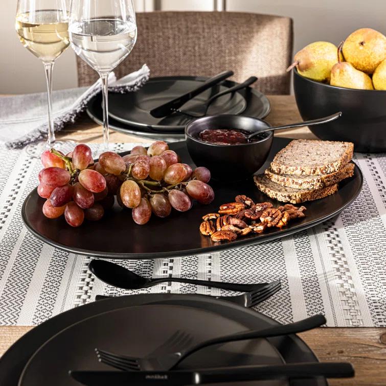 over&back Reversible Striped Table Runner