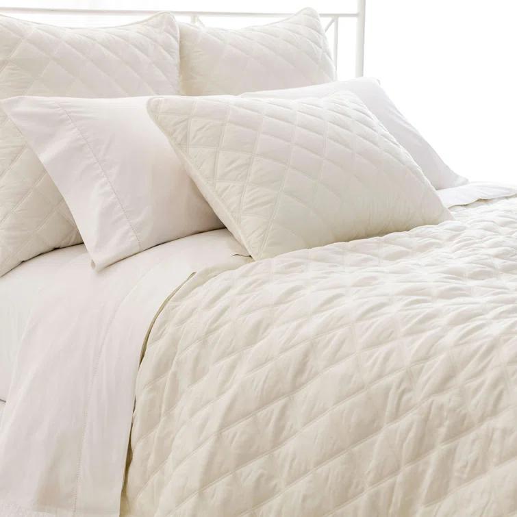 Pine Cone Hill Quilted Silken Solid Coverlet