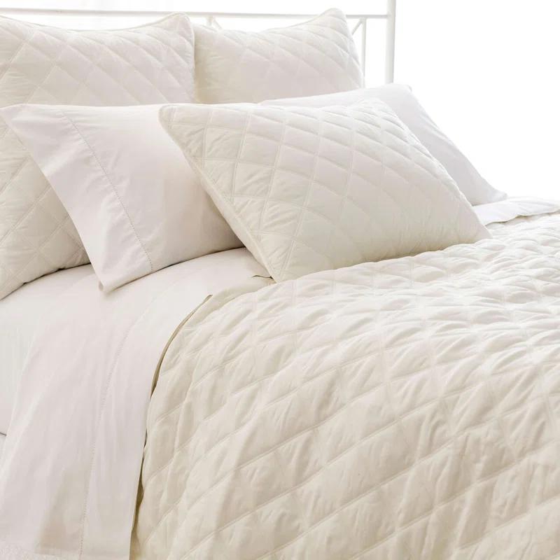 Pine Cone Hill Quilted Silken Solid Coverlet