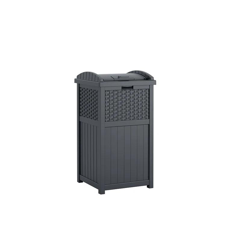 Suncast Suncast 33 Gallon Manual Lift Trash Hideaway Container