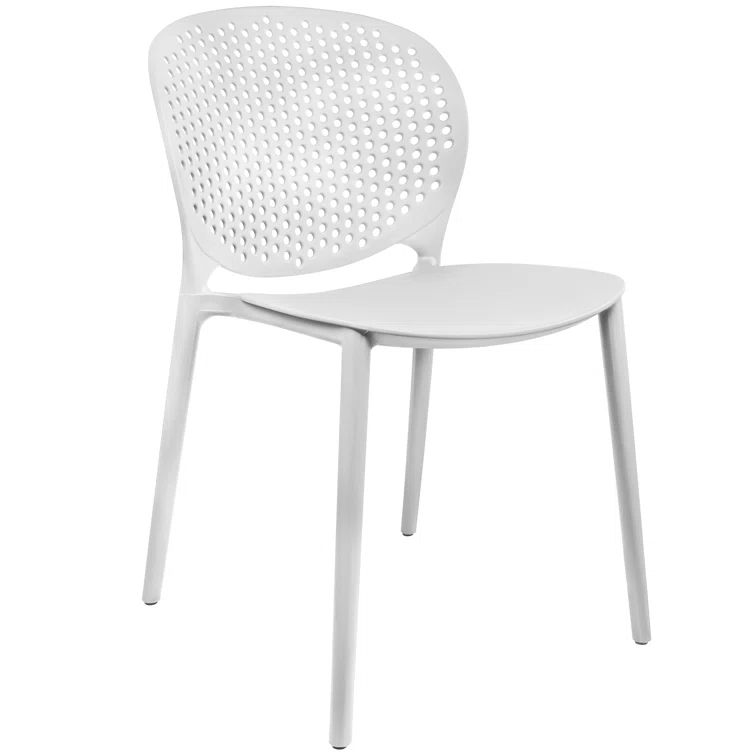 2xHome Set Of 2 Modern Plastic Pool Side Armless Dining Chair & Reviews | Wayfair