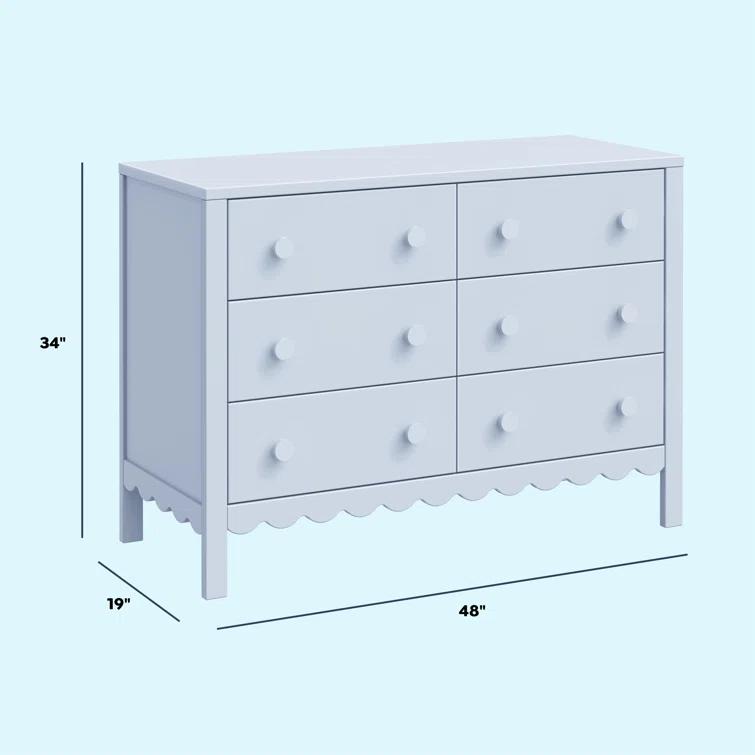 daVinci Sammy Scallop 6-Drawer Dresser