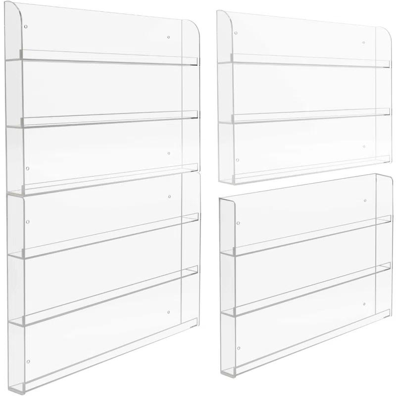 Sorbus Sorbus 6-Tier Acrylic Nail Polish Wall Rack Display