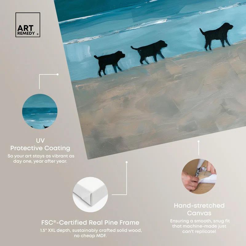 Art Remedy Lost in the Tides Canvas Coastal Paintings by Art Remedy