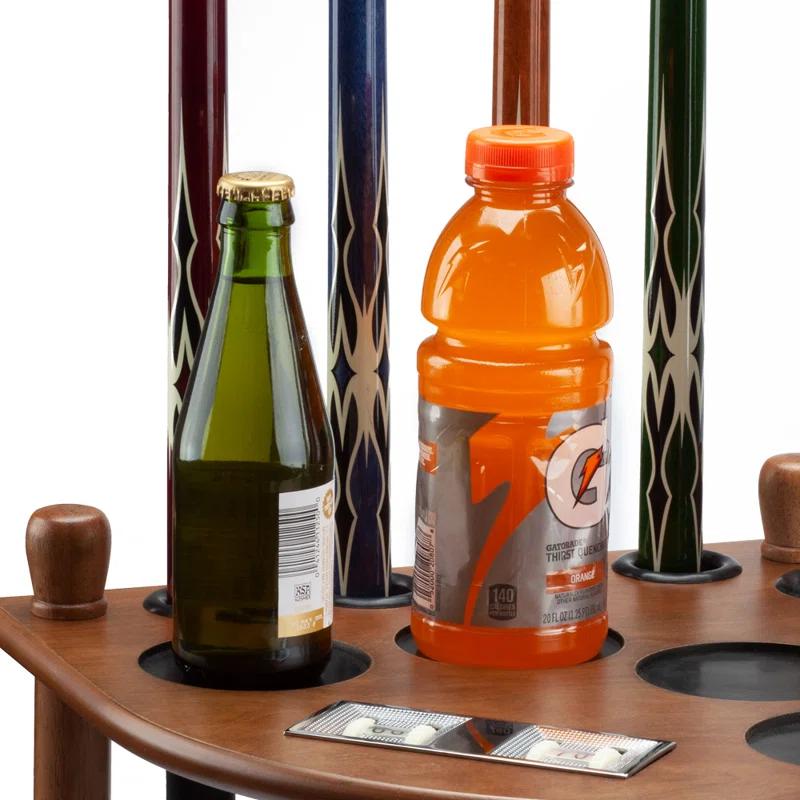 GSE Games & Sports Expert 8 Billiard Pool Cue Stick Corner Rack with Score Counter