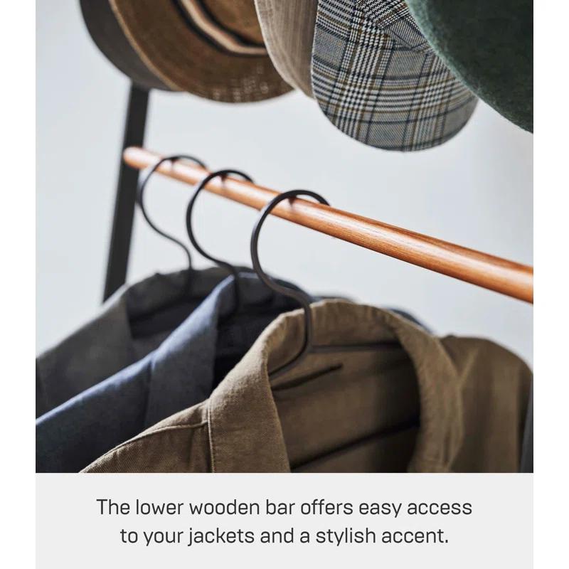 Yamazaki Home Steel 8 - Hook Freestanding Coat Rack