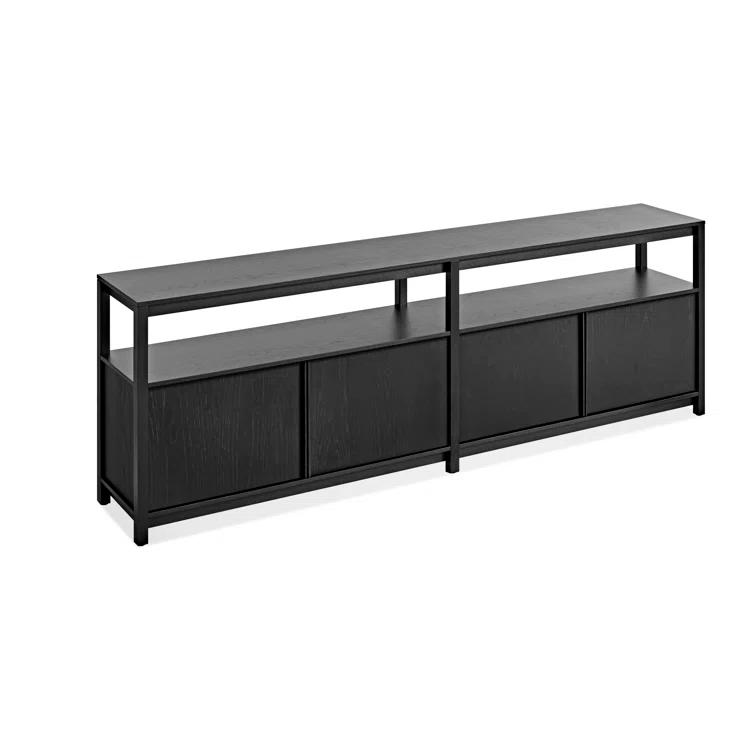 Open Plan Large Low Bookcase w/ Storage