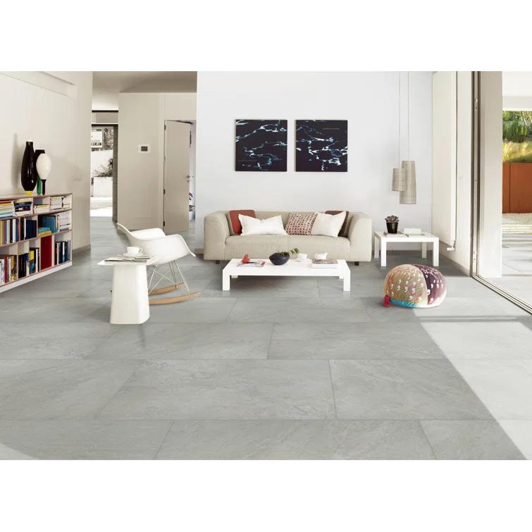 Ackland Lucenta 24 in. x 24 in. Matte Porcelain Stone Look Floor and Wall Tile