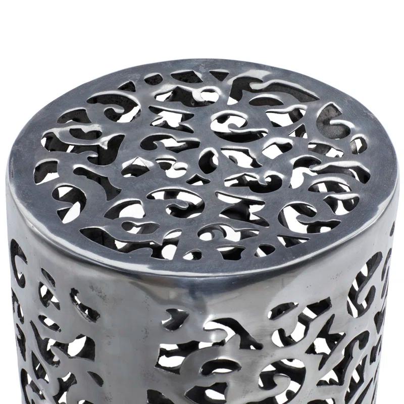 World Menagerie Alesia Aluminum Accent Stool