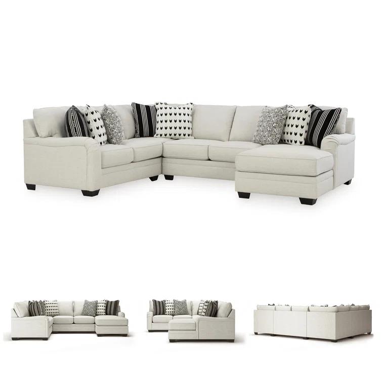 Wildon Home® Genneth 4 - Piece Upholstered Sectional