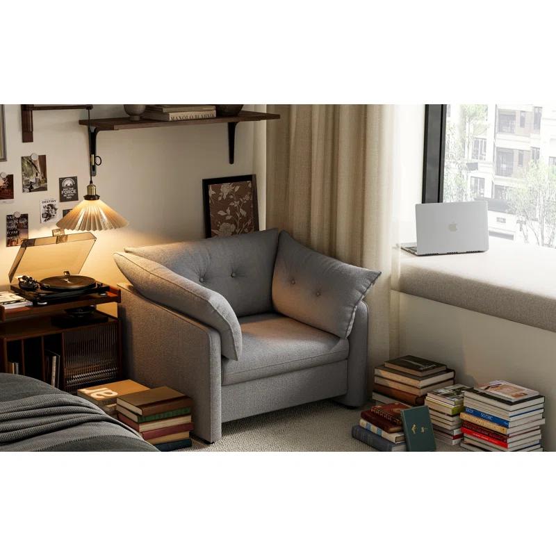 CHORLENIMI Modern Chenille Oversized Armchair | Wayfair