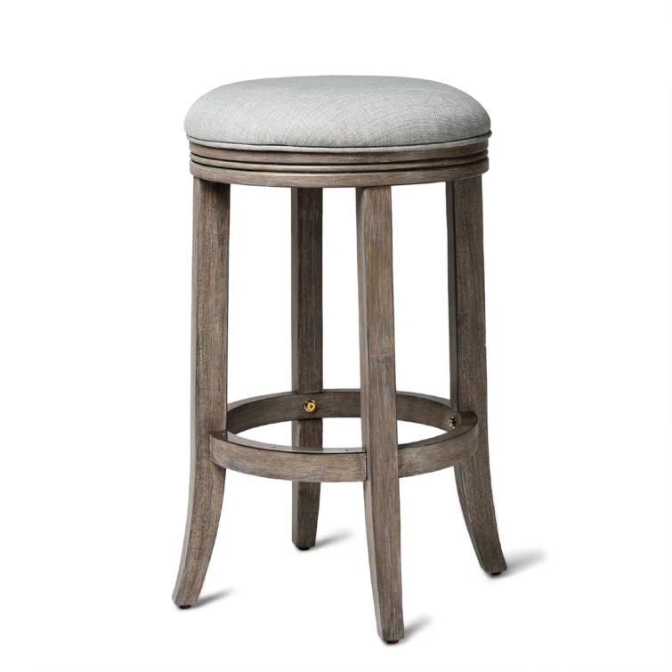 Maven Lane Maven Lane Eva Stool with Fabric Upholstery