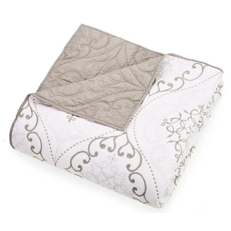 Modern Heirloom Chambers 3-Piece Embroidered Quilt Set