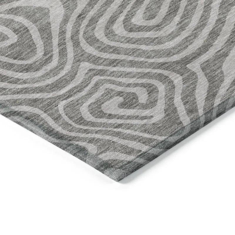 Machine Washable Indoor/Outdoor Chayden ACN1020 Gold 1'8" x 2'6" Rug