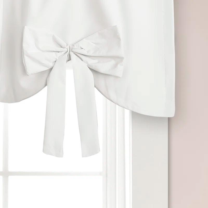 Lush Decor Melody Bow Scalloped 52'' W Window Valance