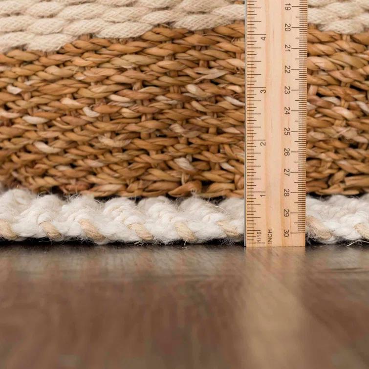 Hauteloom Moncton Handmade Jute/Sisal Beige Area Rug