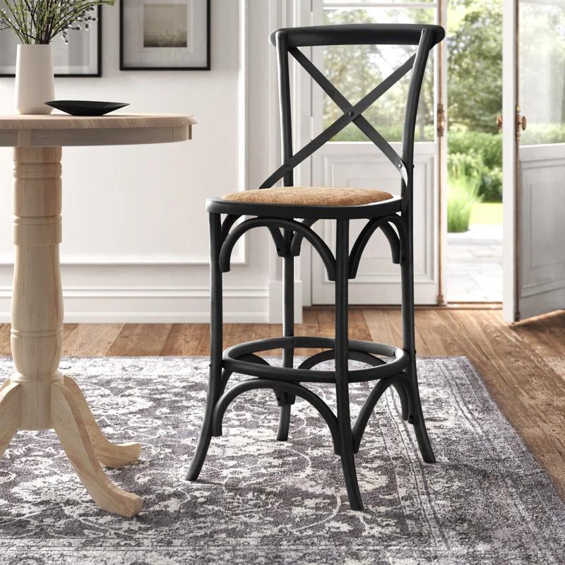 Modway Modway The Gray Barn Hidden Hill Elm Wood Barstool