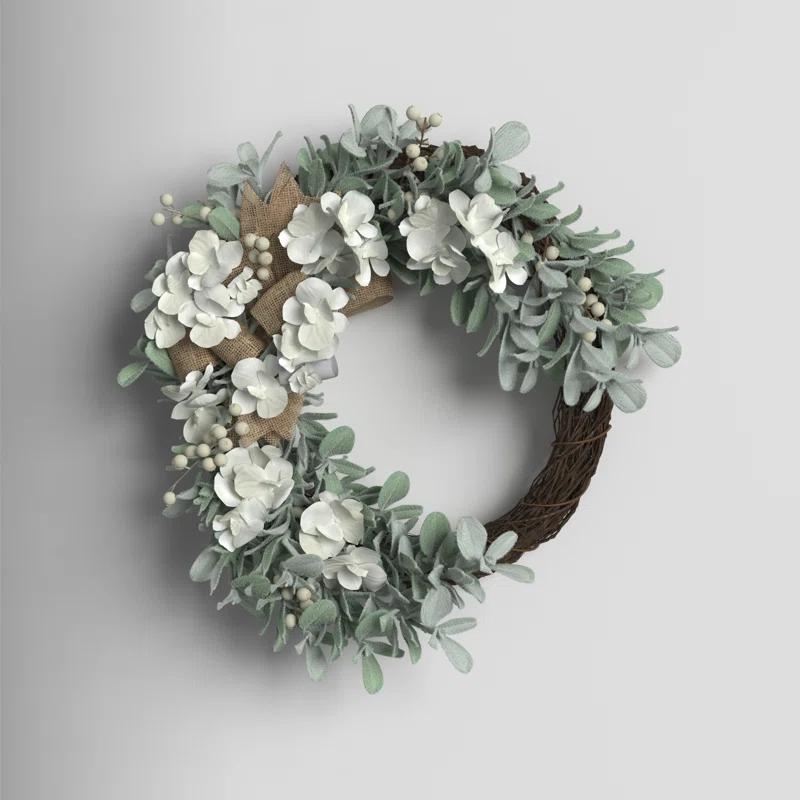 Kelly Clarkson Home 22 Inch Grapevine Hydrangea Wreath
