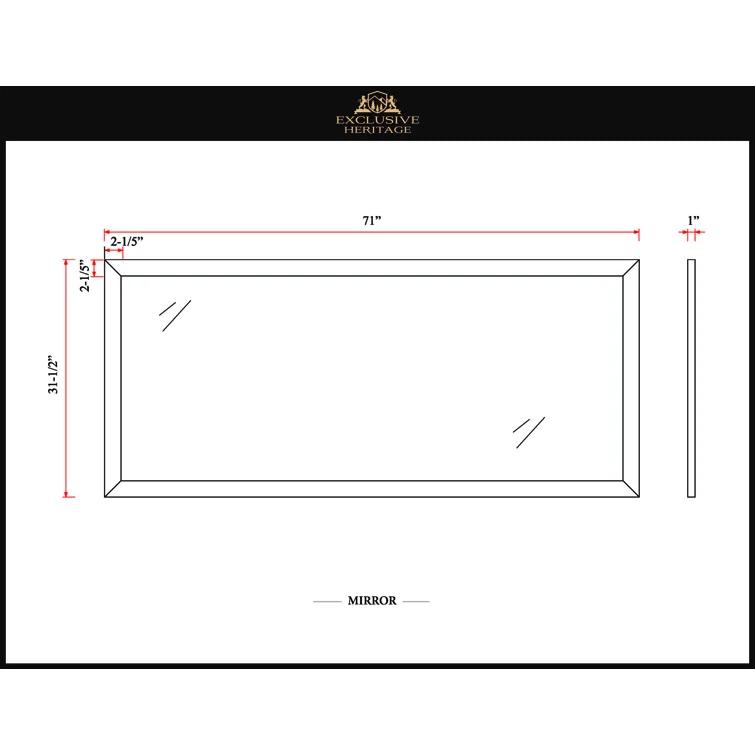 Exclusive Heritage 72'' Double Bathroom Vanity with Carrara Marble Top