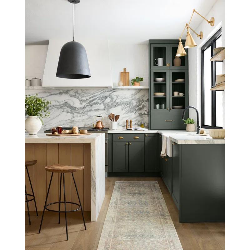 Angela Rose x Loloi Aubrey Jade / Natural Area Rug