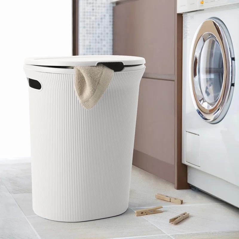 Superio Ribbed Laundry Hamper and Laundry Basket