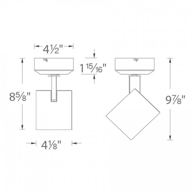 WAC Lighting 1 - Head LED Hardwired Outdoor Security Spotlight