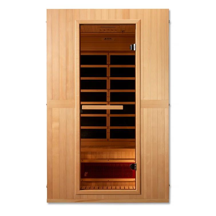 Dynamic Infrared Dynamic Infrared Maxxus 2 - Person Bluetooth Compatible FAR Infrared Sauna in Hemlock
