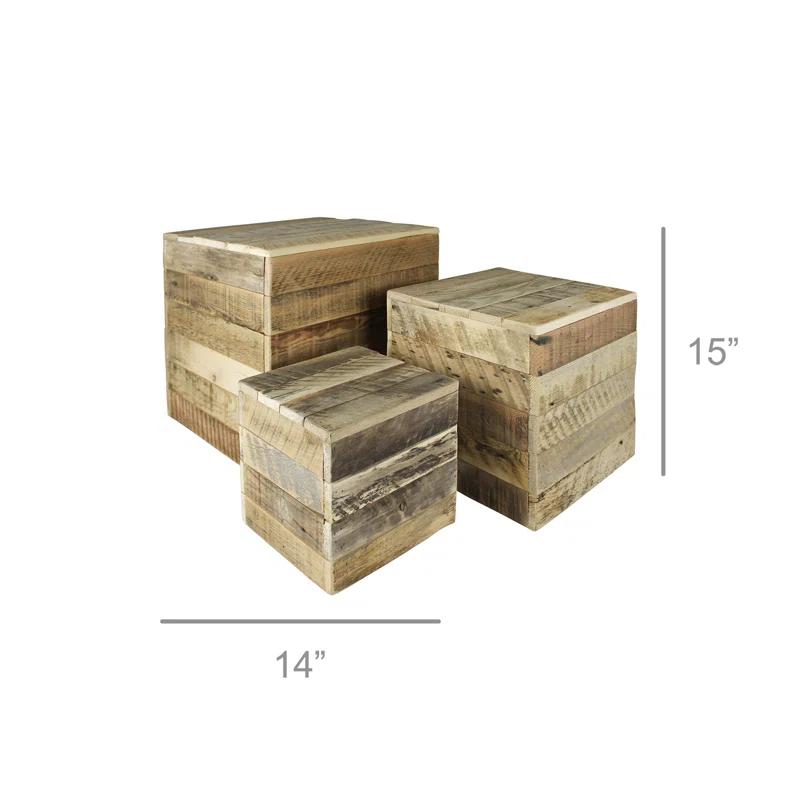 AREOhome AREOhome Walnut Wood Display Riser Buffet Accessory