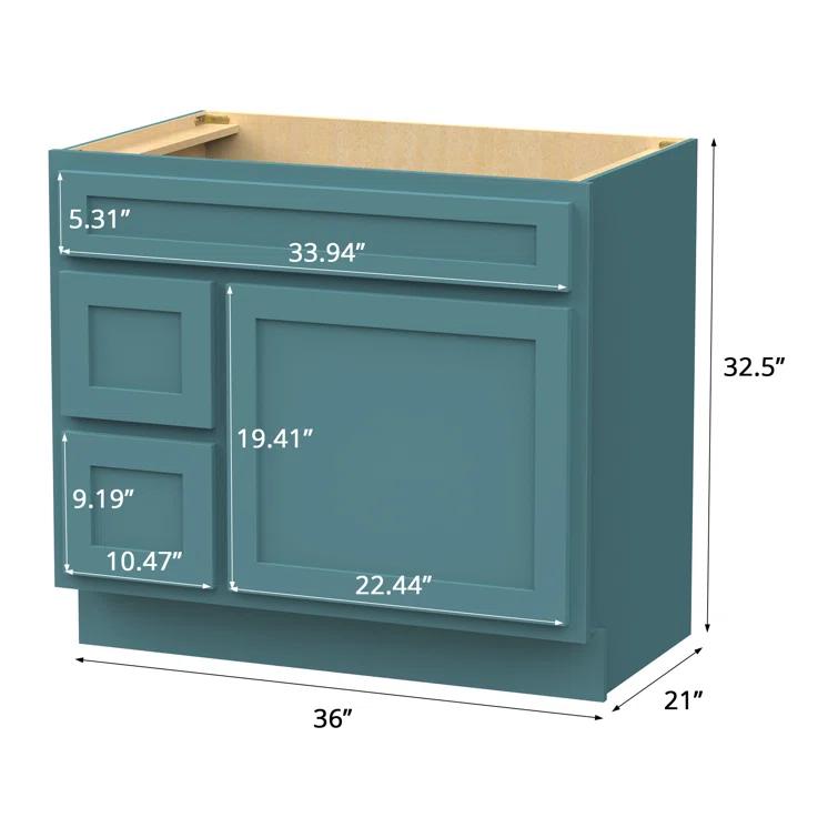 Home Beyond 36" Single Bathroom Vanity Base Only