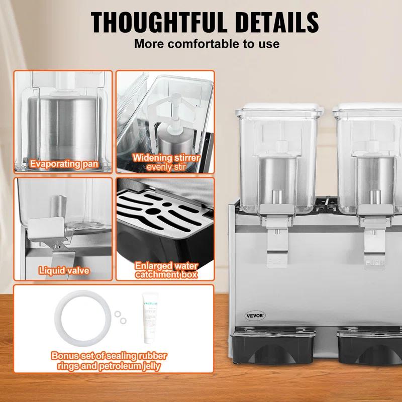VEVOR VEVOR 20'' W Countertop 0.86 Cubic Feet Beverage Cooler