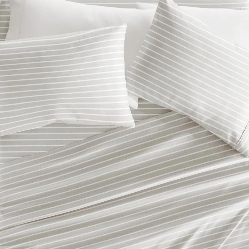 4 Piece Sheet Set Patterned Microfiber Ultra Soft Bedding