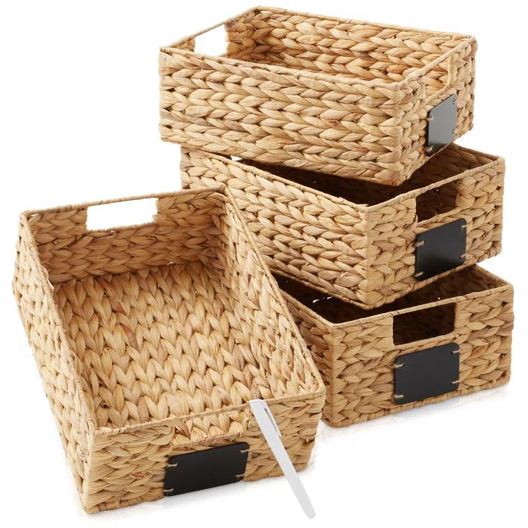 Casafield Casafield Natural Fiber Decorative Basket (Set of 4)