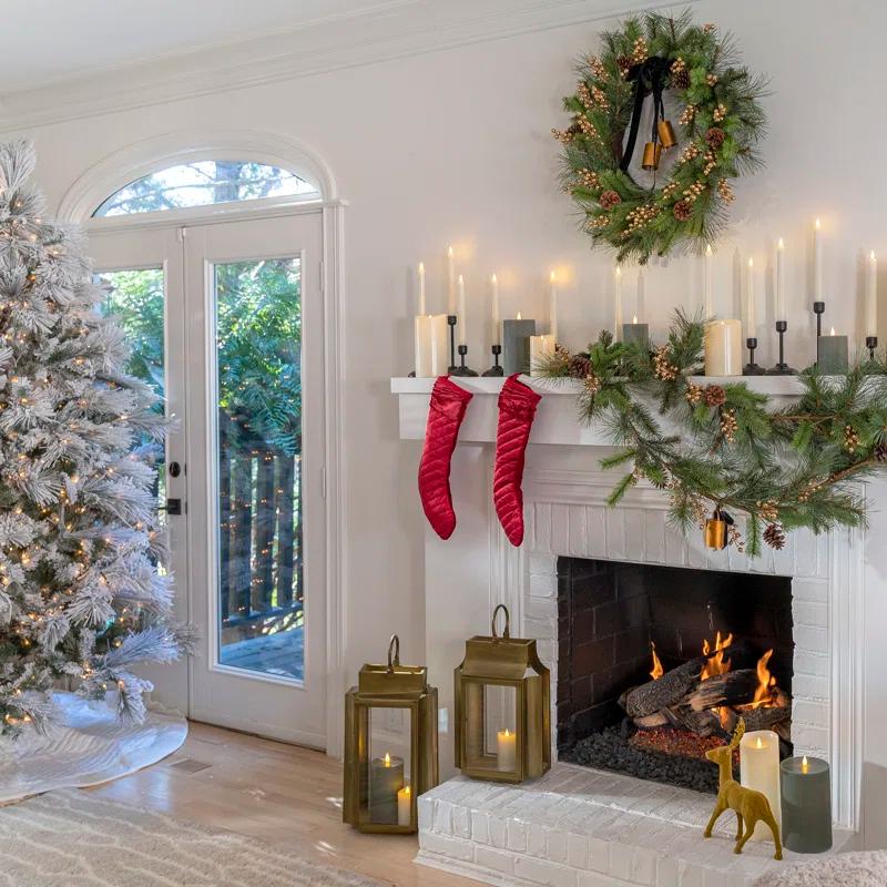HGTV Home Collection Lighted Pine Christmas Tree