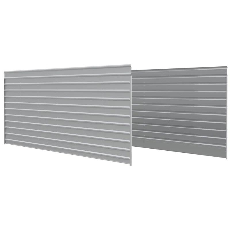 Arrow 29 ft Charcoal Two Sided Steel Enclosure