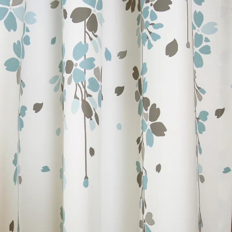 Lush Decor Weeping Flowers Floral Room Darkening Thermal Rod Pocket Curtain Panels (Set of 2)