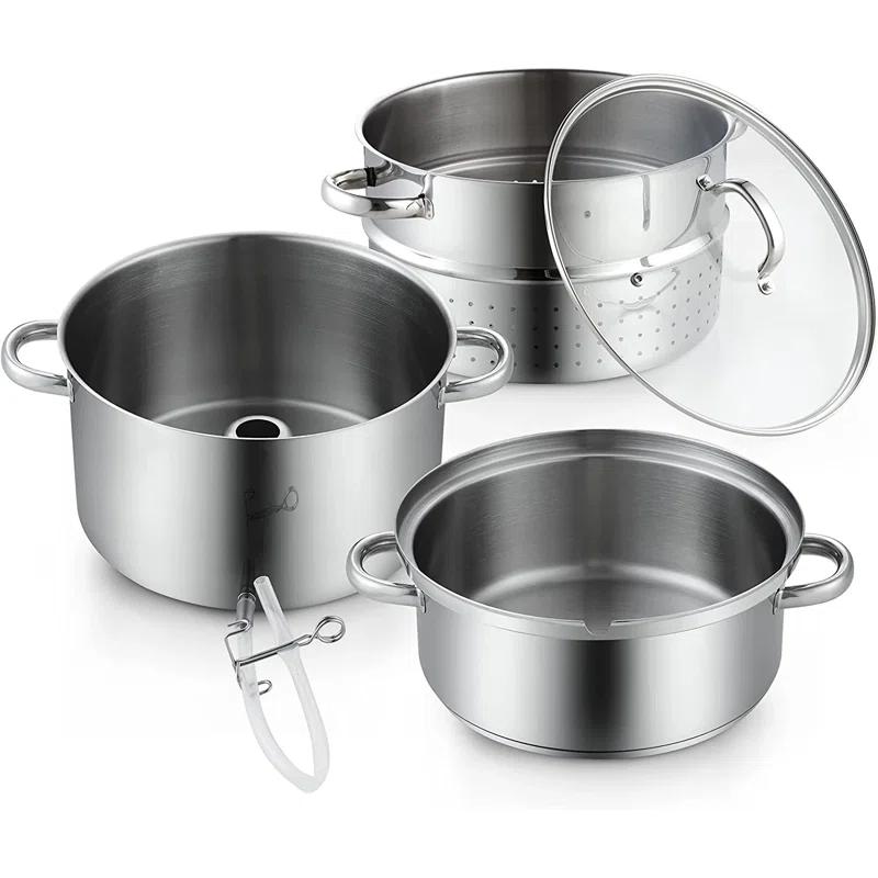 Cooks Standard Cooks Standard Canning Juice Steamer Extractor Fruit Vegetables, 11-Quart Stainless Steel Multipots